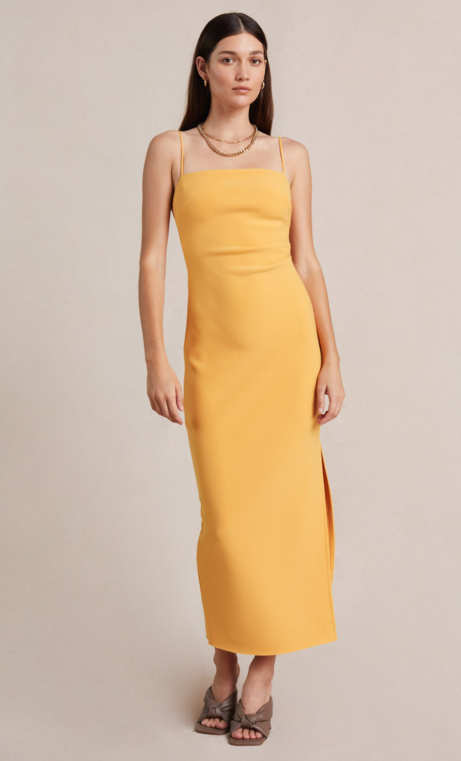 CAMMI TUCK DRESS - MARIGOLD – BEC + ...